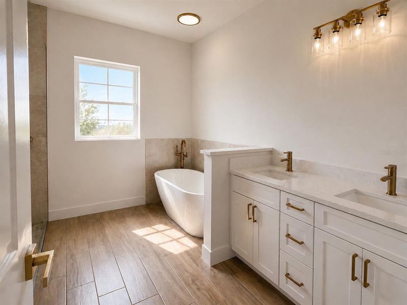 Furnished interior view inside a new home in , Kissimmee (Image 4).