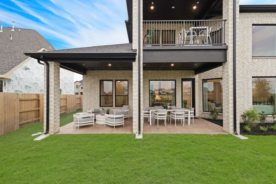 Exterior details and patio area of a home in Elyson 45' & 70', Katy (Image 23). Exterior details and patio area of a home in Elyson 45' & 70', Katy (Image 23).