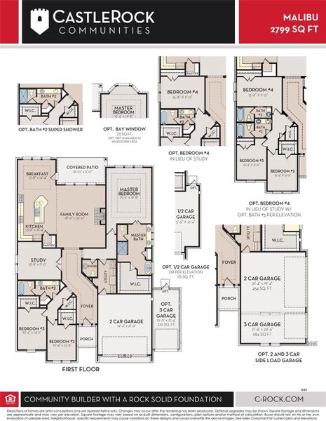 The Malibu Floor Plan by CastleRock Communities!