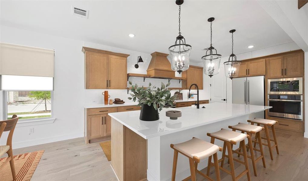Furnished interior view inside a new home in Kreymer at the Park, Wylie (Image 6).