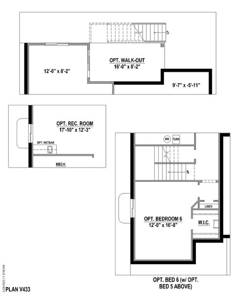 Plan V433 BL Base Options