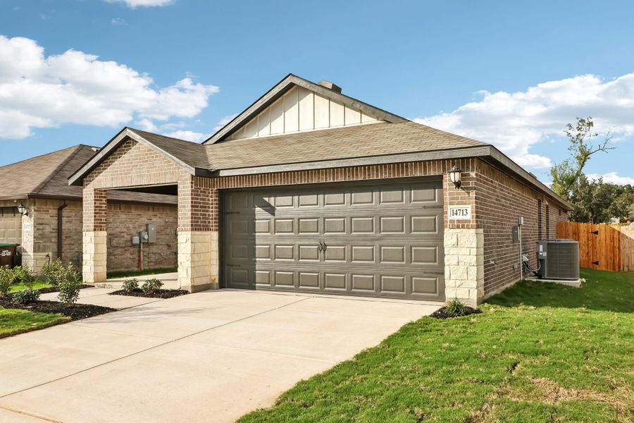 Front exterior of the Cascade floorplan at a Meritage Homes community.