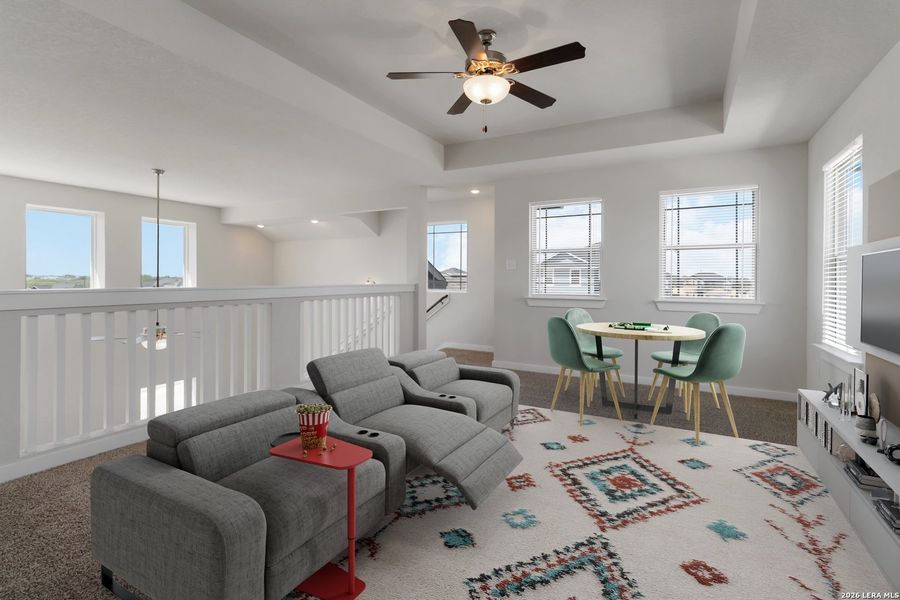 Furnished interior view inside a new home in Hickory Ridge, Elmendorf (Image 13).
