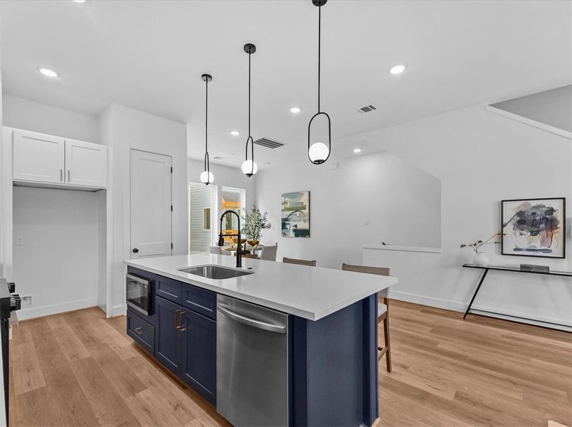 Furnished interior view inside a new home in , Houston (Image 26).