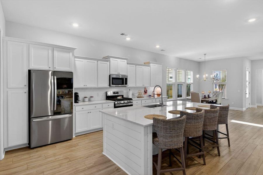 Furnished interior view inside a new home in Sweetgrass at Summers Corner, Summerville (Image 7).