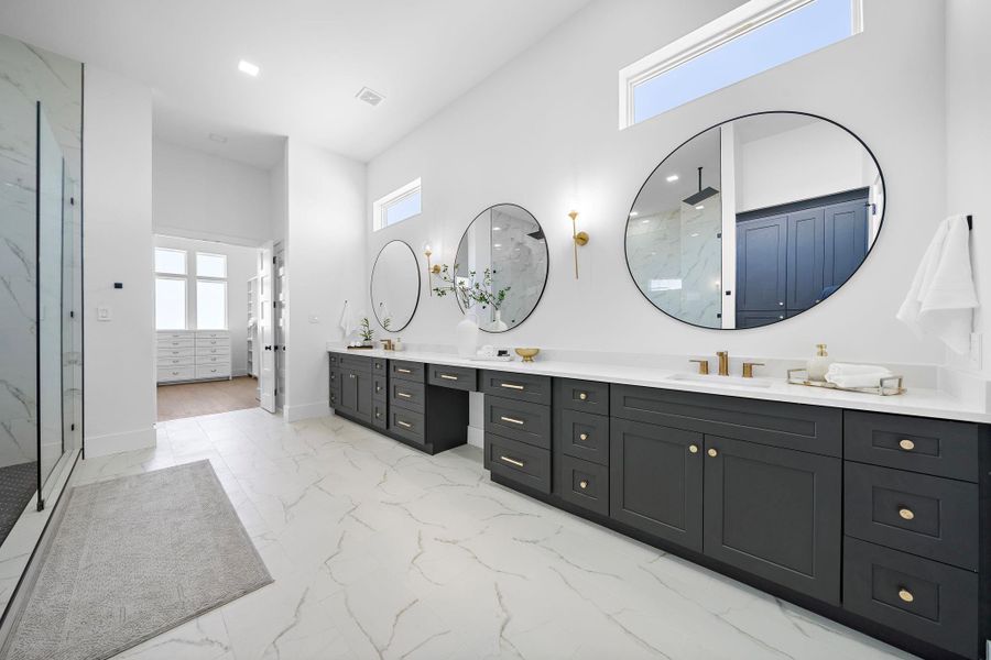 The Primary Bathroom with his and hers vanity! The Primary Bathroom with his and hers vanity!