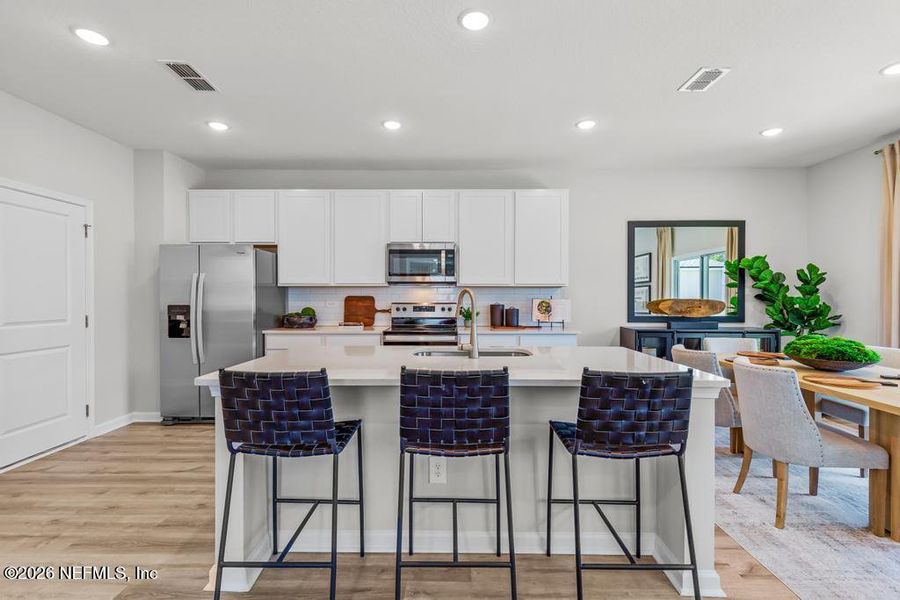 Furnished interior view inside a new home in The Landings at Pecan Park, Jacksonville (Image 5).