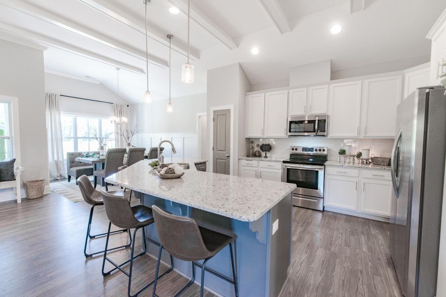 Representative furnished interior of a home built from the Helmsley by Bill Clark Homes in The Sanctuary at Sunset Beach, Sunset Beach (Image 7). Representative furnished interior of a home built from the Helmsley by Bill Clark Homes in The Sanctuary at Sunset Beach, Sunset Beach (Image 7).