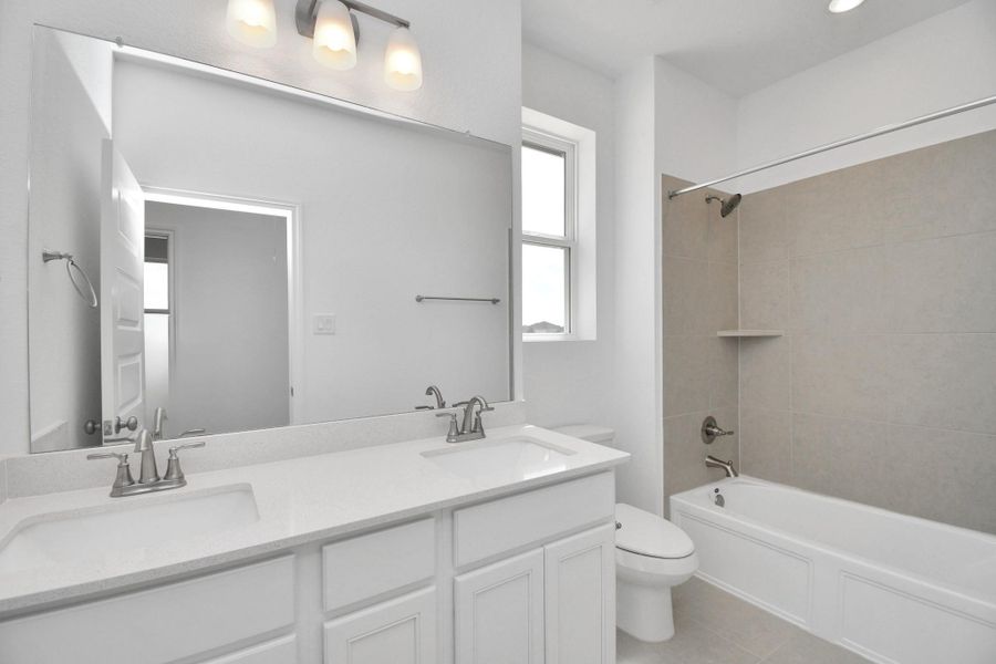 Furnished interior view inside a new home in Elyson, Katy (Image 10).