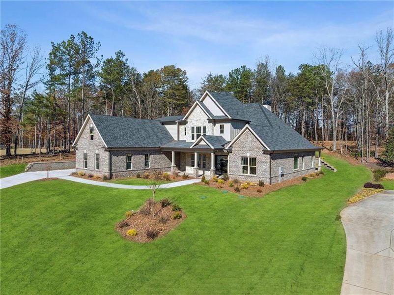 Front exterior of a new home in , Gainesville, GA, highlighting curb appeal (Image 25).