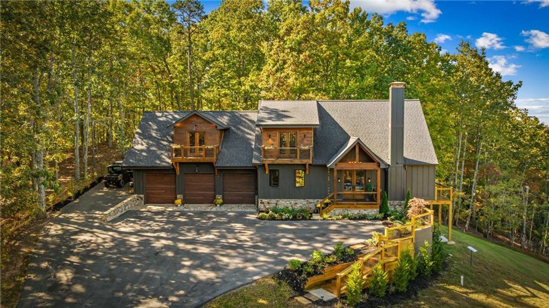Front exterior of a new home in , Morganton, GA, highlighting curb appeal (Image 26).