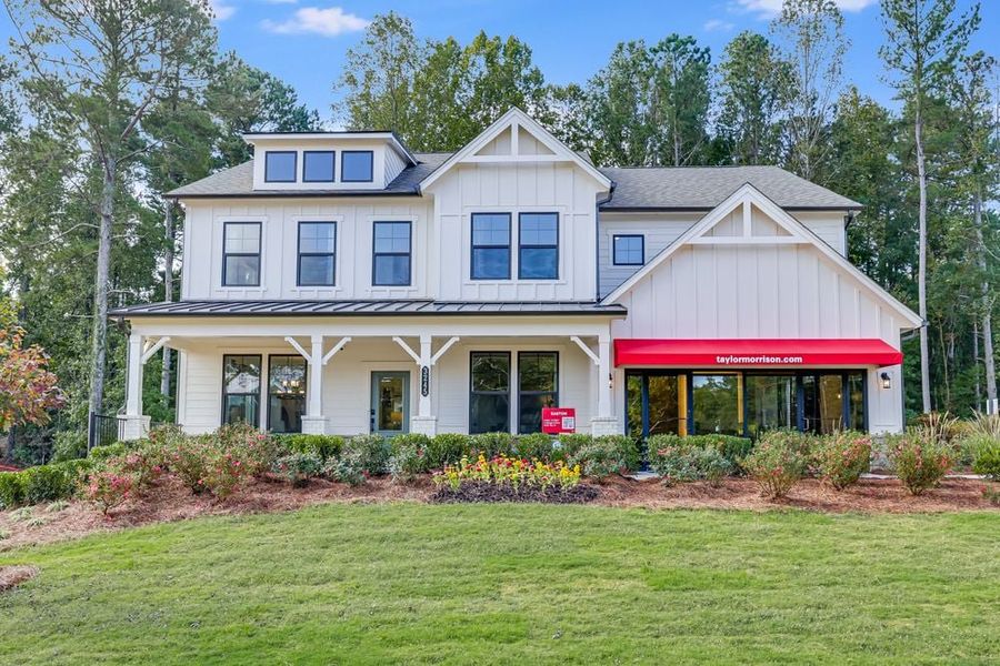 Representative exterior photo of a completed home built from the Easton by Taylor Morrison in Reserve at Hickory Walk, Kennesaw, GA (Image 27).