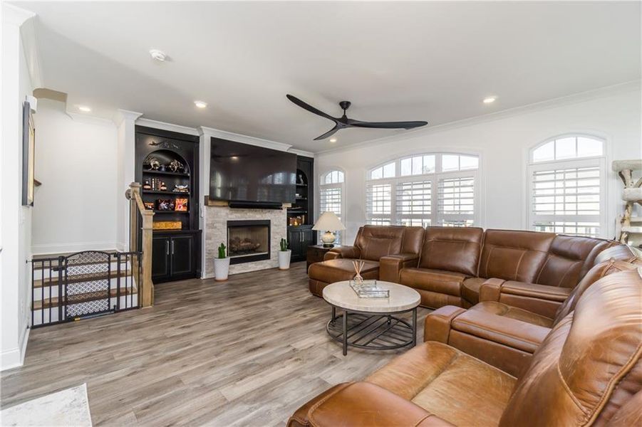 Furnished interior view inside a new home in Evanshire Single Family, Duluth (Image 13).