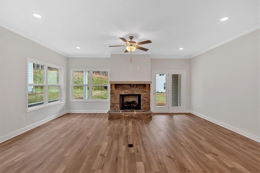 Spacious, unfurnished interior of a new home in Stratford at NatureWalk, Dallas (Image 31).