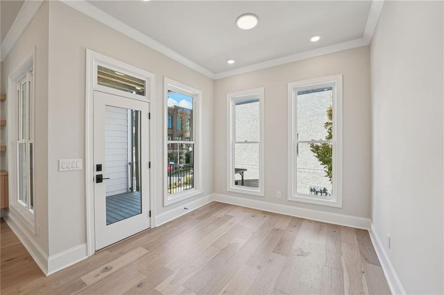 Spacious, unfurnished interior of a new home in Towns on Thompson, Alpharetta (Image 43).