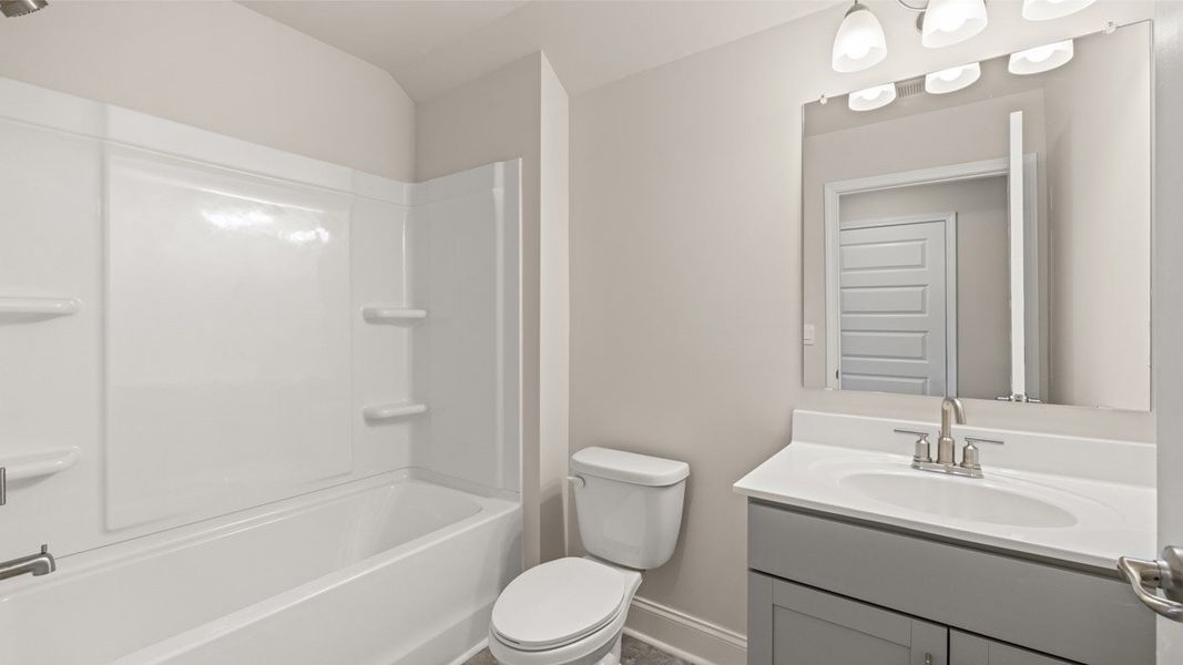 Furnished interior view inside a new home in Oak Ridge Meadows - Active Adult, Locust Grove (Image 14).