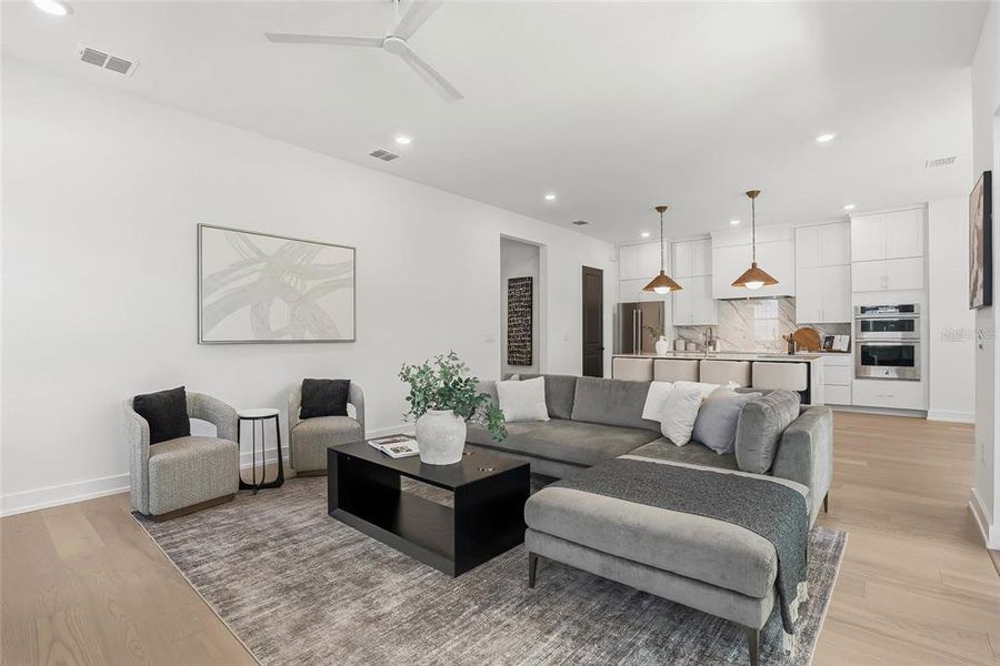 Furnished interior view inside a new home in , Tampa (Image 11).