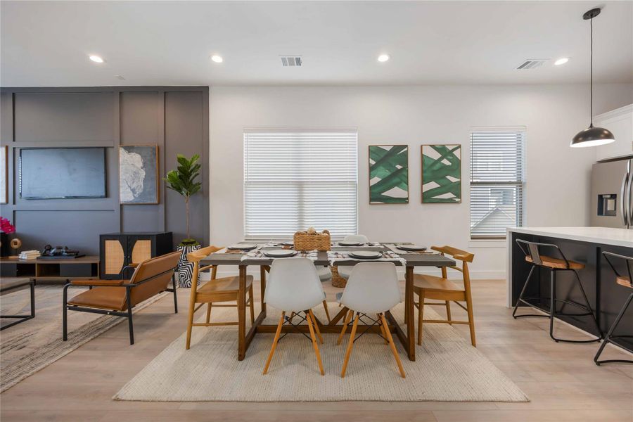 Furnished interior view inside a new home in McGowen, Houston (Image 23).