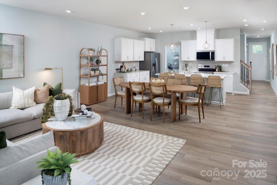 Furnished interior view inside a new home in , Charlotte (Image 4). Furnished interior view inside a new home in , Charlotte (Image 4).