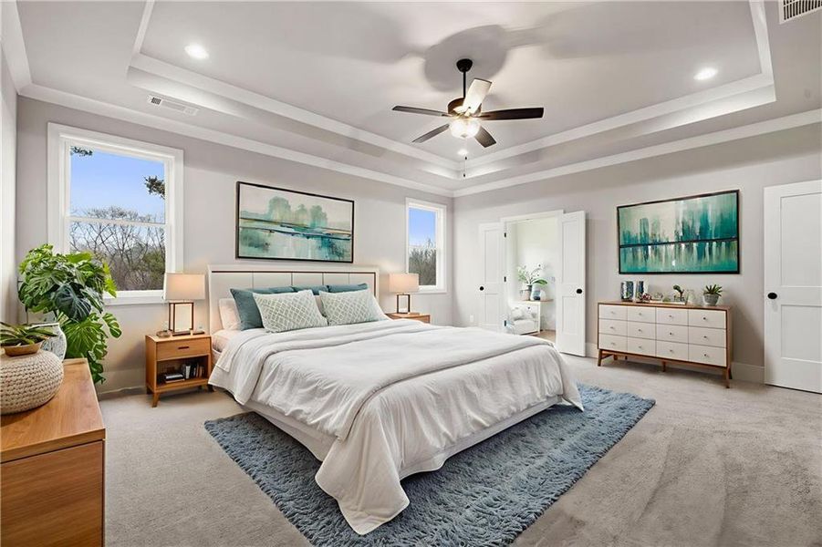 Furnished interior view inside a new home in , Marietta (Image 25).