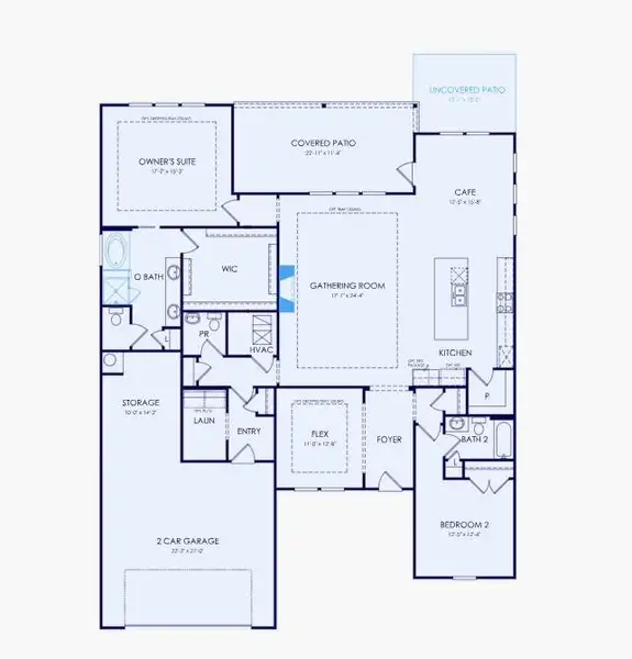 2D floor plan layout of this home in , Villa Rica, GA (Image 4).