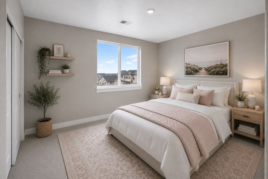 Furnished interior view inside a new home in Trailstone, Arvada (Image 11).