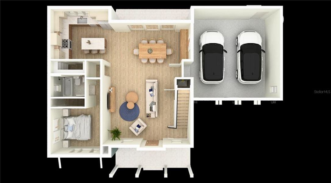 2D floor plan layout of this home in , Tampa, FL (Image 4).