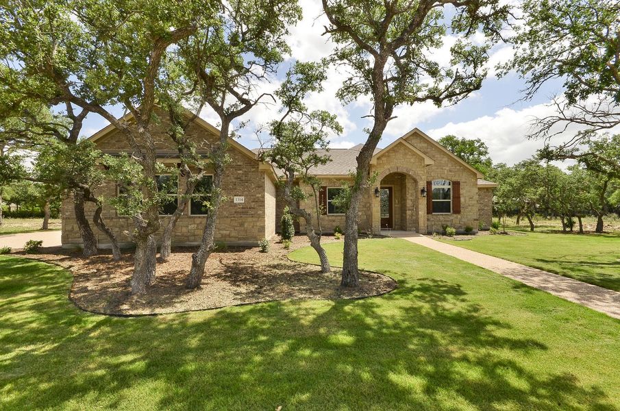 Representative exterior photo of a completed home built from the Castell by Steve Klein Custom Builder in The Ranches at TerraVista, Victoria, TX (Image 7).