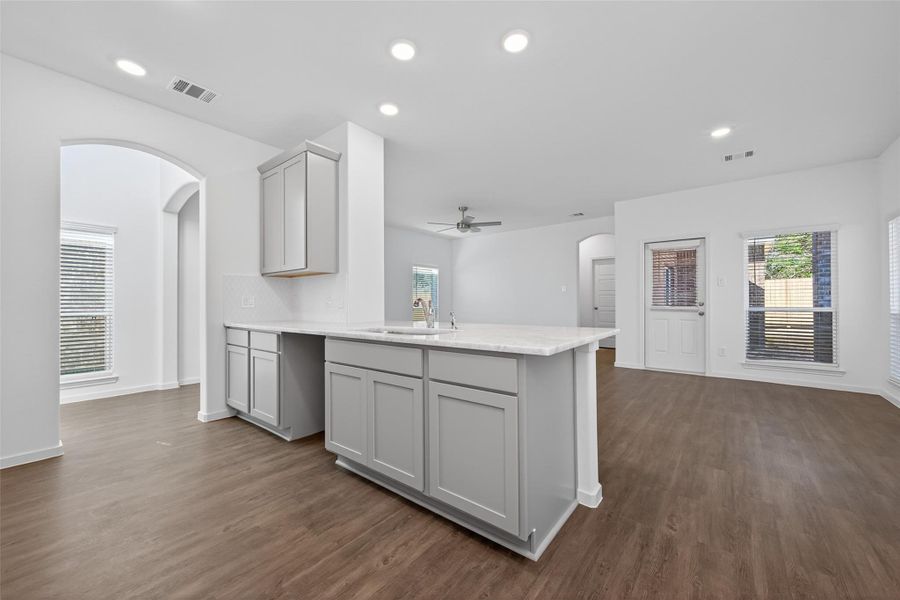 Furnished interior view inside a new home in Enclave at Willis, Willis (Image 8).