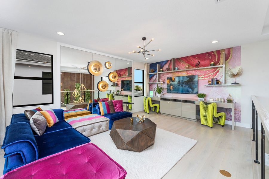 Representative furnished interior of a home built from the Pacifica by GL Homes in Lotus Edge, Boca Raton (Image 12).