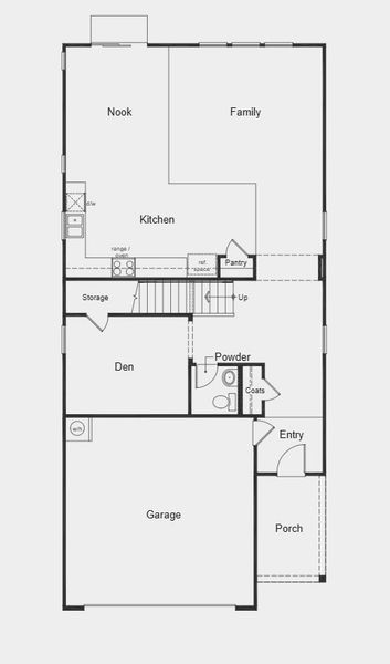 2D floor plan layout for the Plan 2764 by KB Home in Jade Creek, Chapel Hill, NC (Image 4). 2D floor plan layout for the Plan 2764 by KB Home in Jade Creek, Chapel Hill, NC (Image 4).