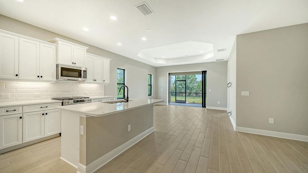 Furnished interior view inside a new home in Vicenza Real Estate and Homes for Sale in North Venice, FL - Neal Communities, Venice (Image 7).