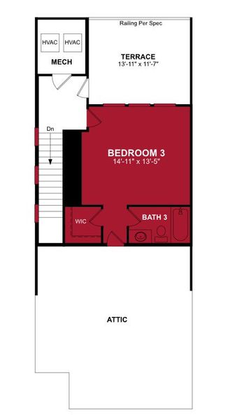 2D floor plan layout of this home in Bayside, Rowlett, TX (Image 5). 2D floor plan layout of this home in Bayside, Rowlett, TX (Image 5).