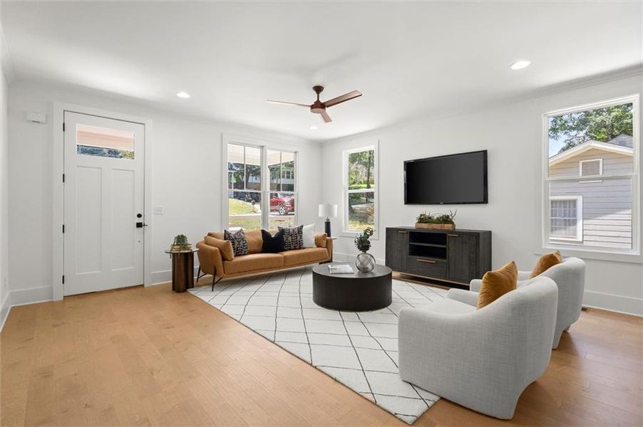 Furnished interior view inside a new home in , Atlanta (Image 5).