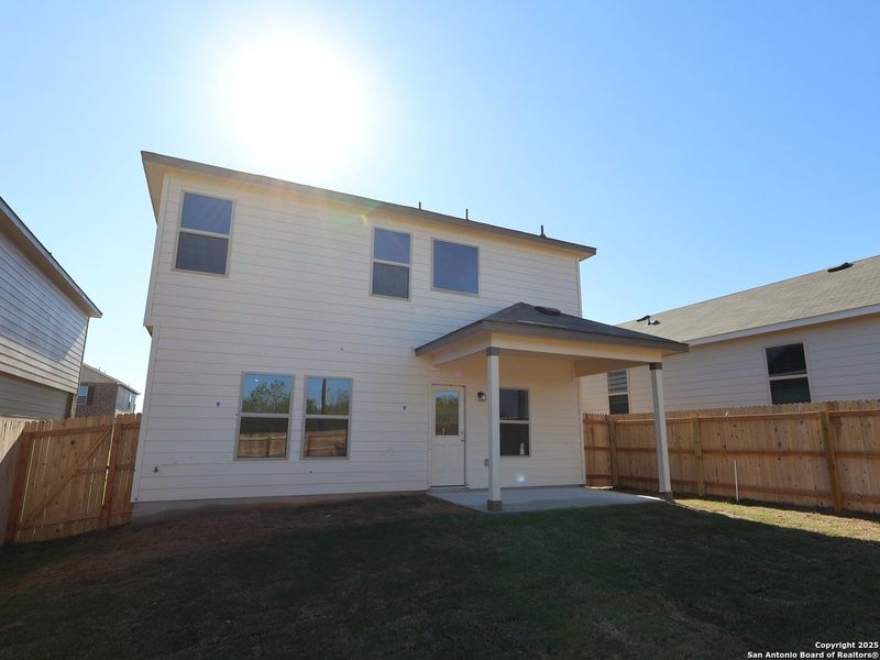 Exterior details and patio area of a home in Paloma Park, Converse (Image 3). Exterior details and patio area of a home in Paloma Park, Converse (Image 3).