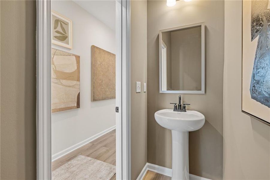 Furnished interior view inside a new home in The Bluffs, Canton (Image 15).