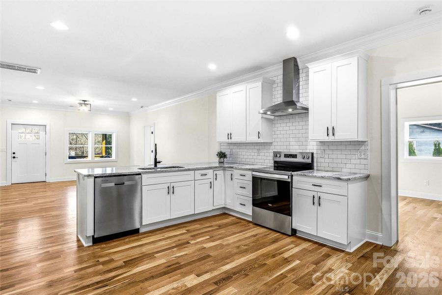 Furnished interior view inside a new home in , Hendersonville (Image 7).