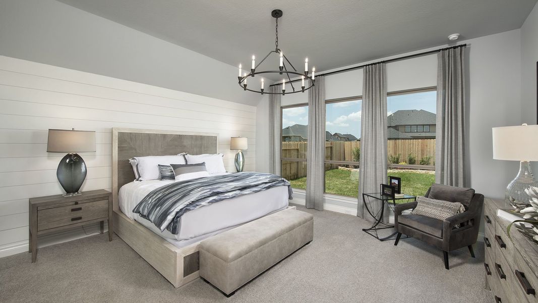 Furnished interior view inside a new home in Midline, Houston (Image 26).