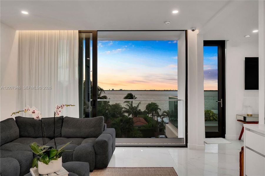 Furnished interior view inside a new home in , Miami Beach (Image 7).