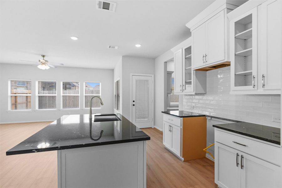 Furnished interior view inside a new home in Park at Eldridge, Sugar Land (Image 12). Furnished interior view inside a new home in Park at Eldridge, Sugar Land (Image 12).