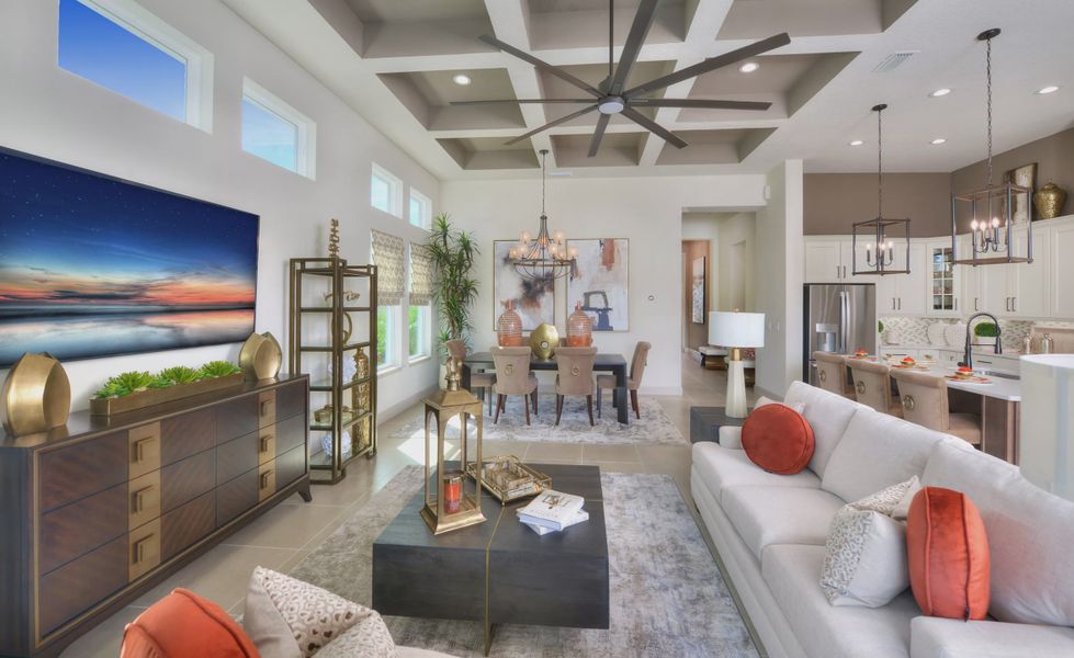 Furnished interior view inside a new home in Mosaic, Daytona Beach (Image 16).