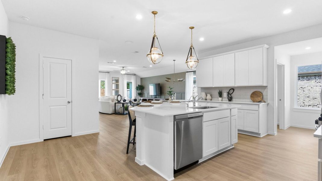 Furnished interior view inside a new home in Westland Ranch 50' Homesites, League City (Image 6).