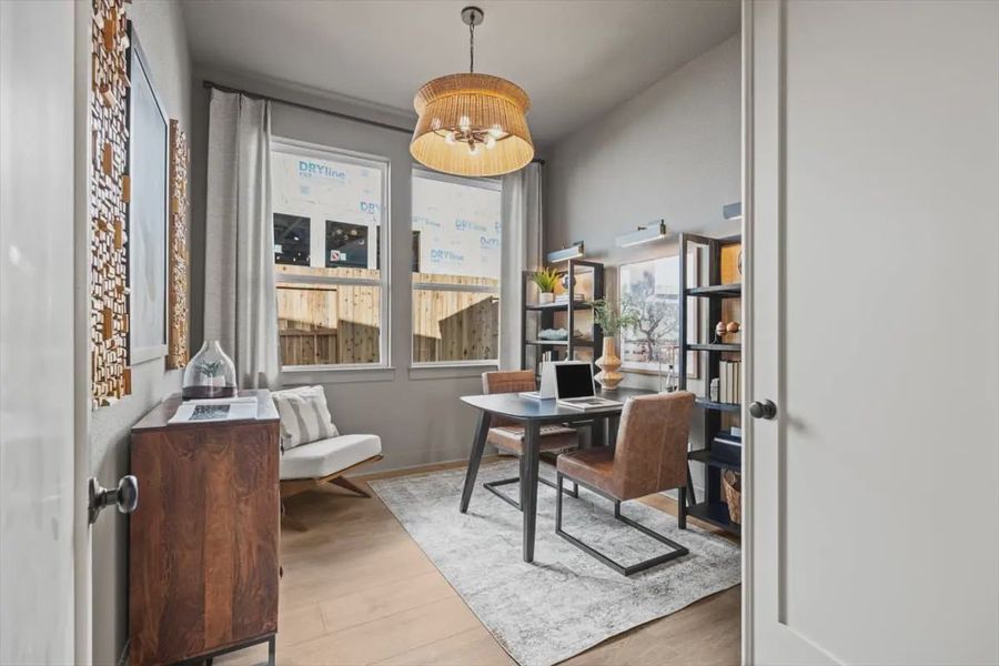 Representative furnished interior of a home built from the Malani by Chesmar Homes in Attwater 65's, Waller (Image 17).