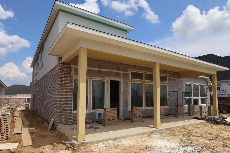 In-progress construction of a new home in Dunham Pointe, Cypress, TX (Image 6). In-progress construction of a new home in Dunham Pointe, Cypress, TX (Image 6).