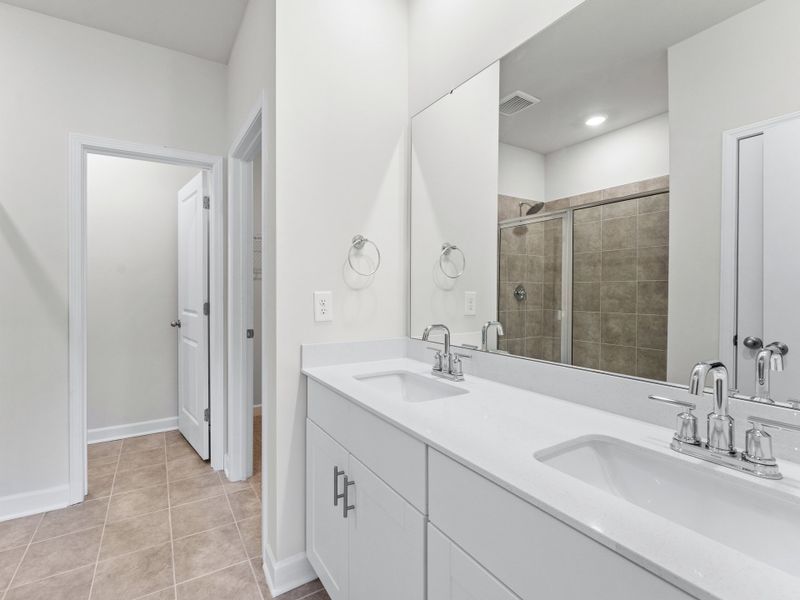 Furnished interior view inside a new home in Russell Grove - Willows Series, Charlotte (Image 8).