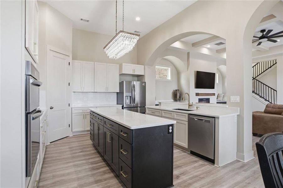 Furnished interior view inside a new home in , Clarkesville (Image 8).