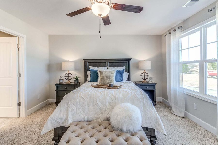 Representative furnished interior of a home built from the Drayton by Caviness & Cates Communities in Bartlett Manor, Youngsville (Image 211).