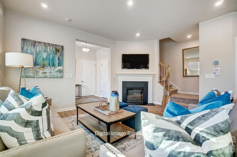 Furnished interior view inside a new home in Bailey Run, Charlotte (Image 13).