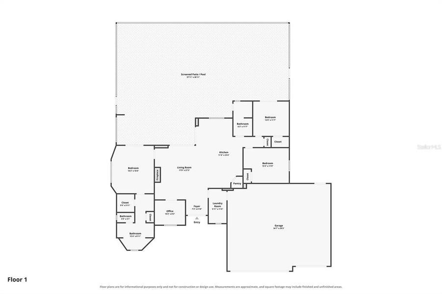 2D floor plan layout of this home in , Rotonda West, FL (Image 5).