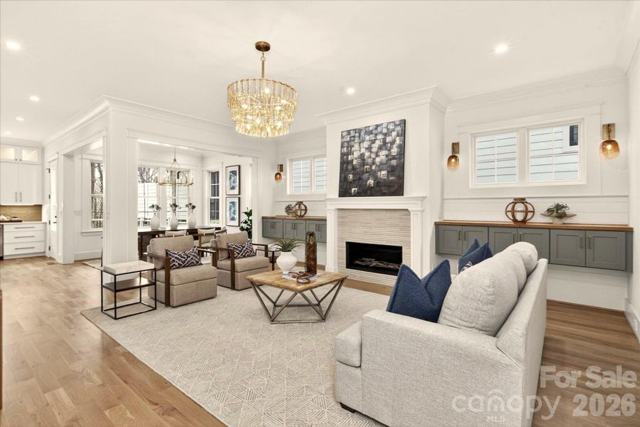 Furnished interior view inside a new home in , Charlotte (Image 34). Furnished interior view inside a new home in , Charlotte (Image 34).